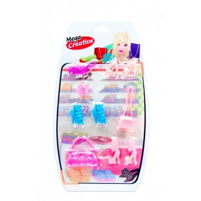 Accesorii papusi - incaltaminte si accesorii, diverse modele, 3+ ani, MegaCreative, 462685