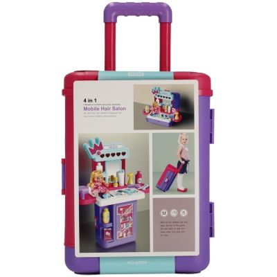 Set de joaca 4 in 1 - stand coafor tip troller - accesorii diverse incluse, MegaCreative 483208, 3+ ani
