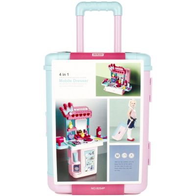 Set de joaca 4 in 1 - stand cosmetice tip troller - accesorii diverse incluse, MegaCreative 483207, 3+ ani