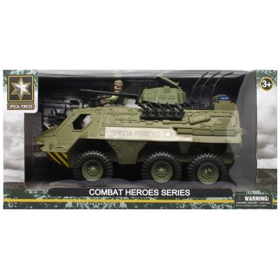 Vehicul militar de transport si asalt MegaCreative 502162, 32cm, plastic, verde, 3+ ani