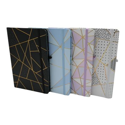 Jurnal A5 CNX Dungi si Forme 3783-1L, 160 pagini, coperta carton, cu elastic