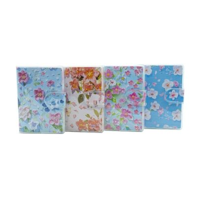 Jurnal A7 CNX 1500-9, 160 pagini, flori, cu arici