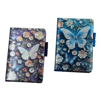 Jurnal C6 CNX 6500-35, 160 pagini, fluturi, coperta carton, cu suport de pix