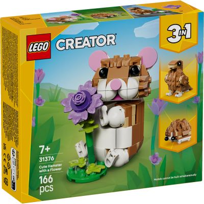 LEGO Creator. Hamster adorabil cu o floare 31376, 166 piese