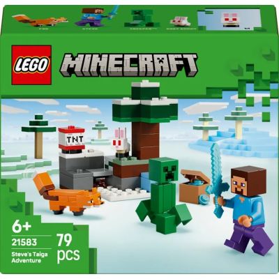 LEGO Minecraft. Aventura din Taiga a lui Steve 21583, 79 piese