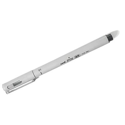 Liner UNI PIN For PRO, pe baza de ulei, varf normal 0. 1-0. 3mm, negru