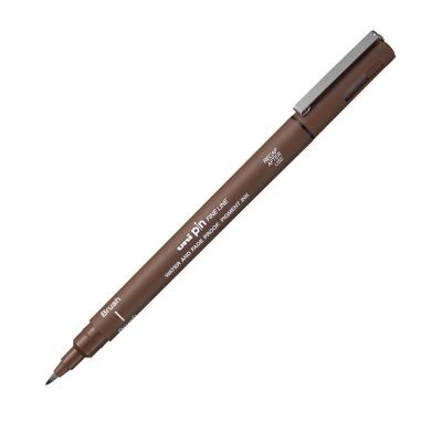 Liner UNI PINBR / PINCS, pe baza de apa, varf pensula, sepia