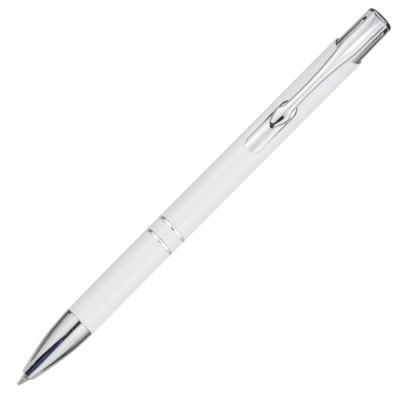 Pix cu bila CNX Little 226, 1. 0mm, cu mecanism, corp metalic alb, scris albastru