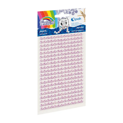 Accesorii creatie - perle plastic, lila, 3mm, set 260 buc, Fiorello, GR-PS162-7 / 170-2578