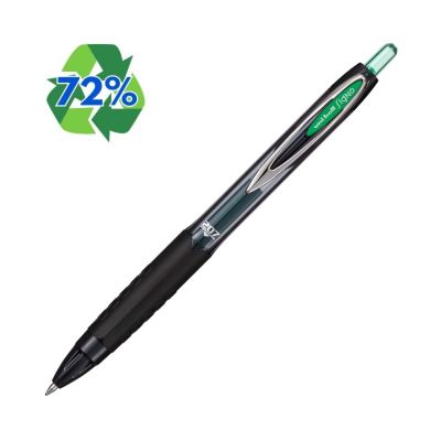 Pix cu gel Uni-ball Signo UMN-207E, 0. 7mm, cu mecanism, 72% din materiale reciclate, grip cauciucat, scris diverse culori, verde