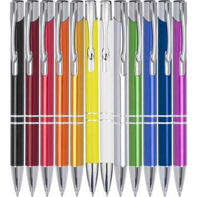 Pix cu bila CNX Little 226, 1. 0mm, cu mecanism, corp metalic rosu, scris albastru