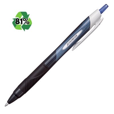 Pix Jetstream Uni-ball SXN-150E, 1. 0mm, cu mecanism, grip cauciucat, 81% din materiale reciclate, albastru
