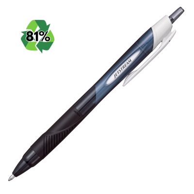 Pix Jetstream Uni-ball SXN-150E, 1. 0mm, cu mecanism, grip cauciucat, 81% din materiale reciclate, negru