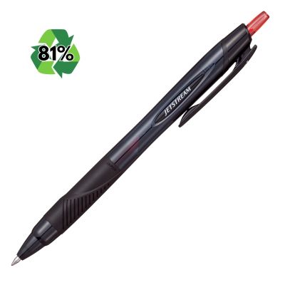 Pix Jetstream Uni-ball SXN-157E, 0. 7mm, cu mecanism, grip cauciucat, 81% din materiale reciclate, rosu