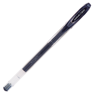 Pix cu gel Uni-ball Signo Pastel UM-120, 0. 7mm, cu capac, corp transparent, negru