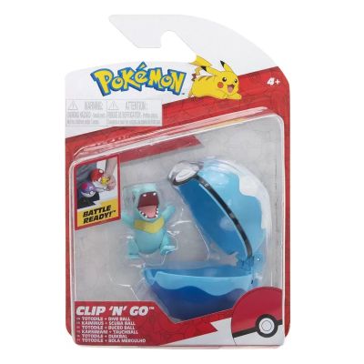 Pokemon Set 2 figurine Clip n Go, Totodile & Dive Ball W10