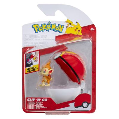 Pokemon - Set 2 figurine Clip n Go, Chimchar with Repeat Ball W19
