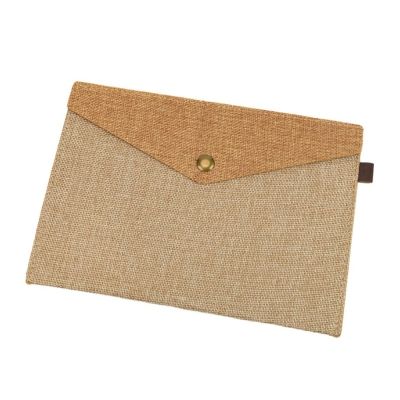 Plic cu capsa magnetica RECSTAP2316, material textil bej, 24x16. 5cm