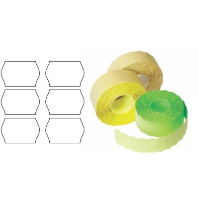 Etichete de pret, 26x12mm, permanente, alb, rola 1500 etichete