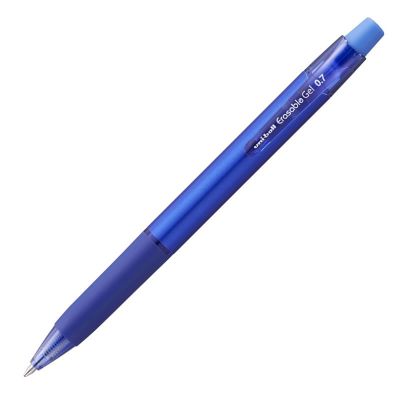 Roller Uni-ball Erasable Gel URN-181, 0. 7mm, cu guma de sters, corp albastru, scris albastru