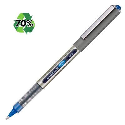 Roller Uni-ball Eye UB-157E, 0. 7mm, cu capac, 70% din materiale reciclate, albastru
