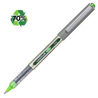 Roller Uni-ball Eye UB-157E, 0. 7mm, cu capac, 70% din materiale reciclate, verde deschis