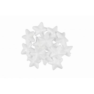 Accesorii creatie - polistiren - stea, alb, 3cm, set 16 buc, Colorarte