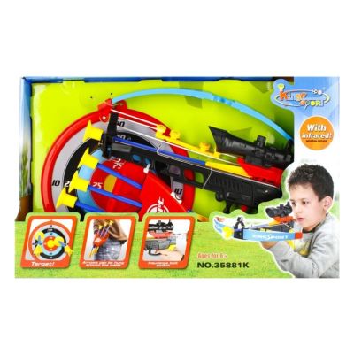 Set arbaleta + accesorii MegaCreative 337440, 47x27x9 cm, +6ani