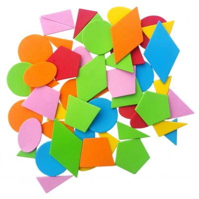 Abtibilduri - forme geometrice, 8g, buretat, Colorarte, 3361