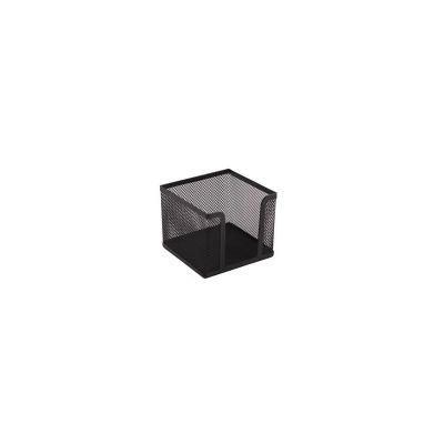 Suport cub hartie Office Cover, 100x100x80mm, negru, plasa metalica