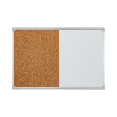 Duplex - Tabla magnetica si Panou pluta Noki INT-523, 60x90cm, pentru perete, rama aluminiu