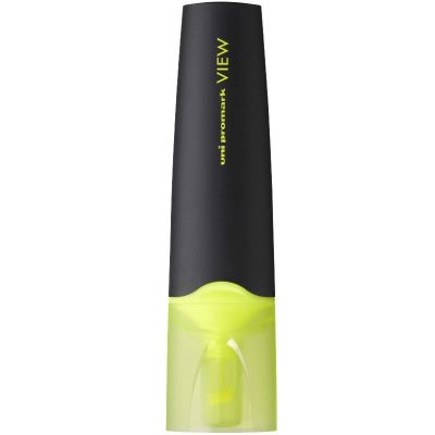 Textmarker UNI Promark View USP-200, varf tesit rotativ transparent, 1-5. 2mm, galben fluorescent