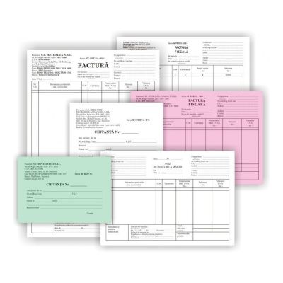 Tipizat - carnet - A5, 2 exemplare, autocopiativ, carnet 50 seturi