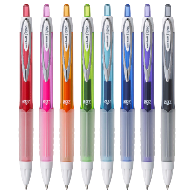 Pix cu gel Uni-ball Signo Fashion UMN-207F, 0.7mm, cu mecanism, corp in culoarea scrisului, grip cauciucat