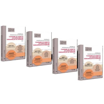 Pachet: Admiterea in magistratura si in avocatura. Culegere de subiecte cu explicatii ale variantelor de raspuns. Editia a 7-a - Mihai Adrian Hotca