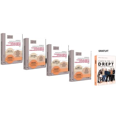 Pachet: Admiterea in magistratura si in avocatura. Culegere de subiecte cu explicatii si GRATUIT Gasca de la Drept - Mihai Adrian Hotca