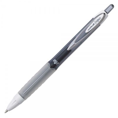 Pix cu gel Uni-ball Signo Fashion UMN-207F, 0. 7mm, cu mecanism, corp in culoarea scrisului, grip cauciucat, negru