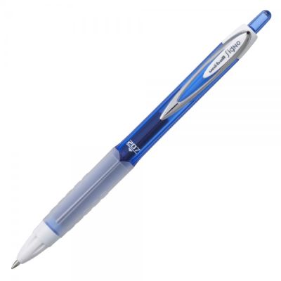 Pix cu gel Uni-ball Signo Fashion UMN-207F, 0. 7mm, cu mecanism, corp in culoarea scrisului, grip cauciucat, albastru
