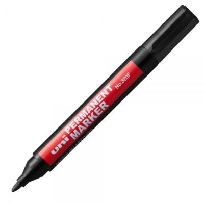 Marker permanent UNI 320F, varf rotund, 1. 0mm negru