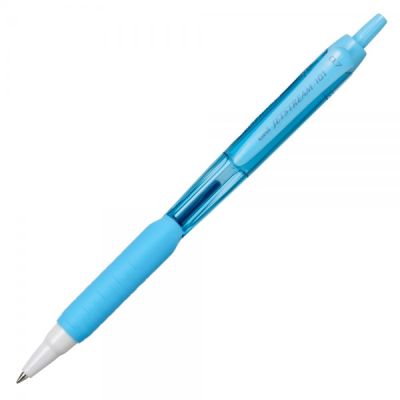 Pix Jetstream Uni-ball SXN-101FL, 0. 7mm, cu mecanism, grip cauciucat, scris albastru, aqua