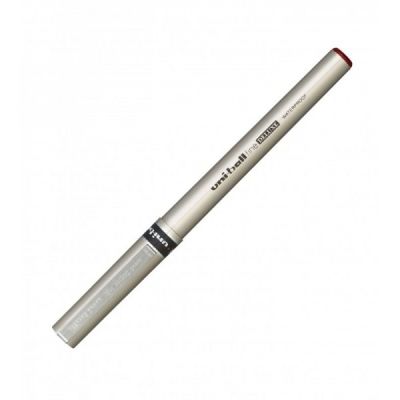 Roller Uni-ball DeLuxe UB-177, 0. 7mm, corp auriu, detalii in culoarea scrisului rosu