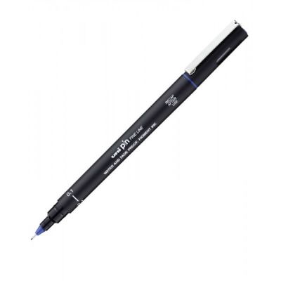 Liner UNI PIN-200, pe baza de apa, varf normal 0. 1 mm albastru