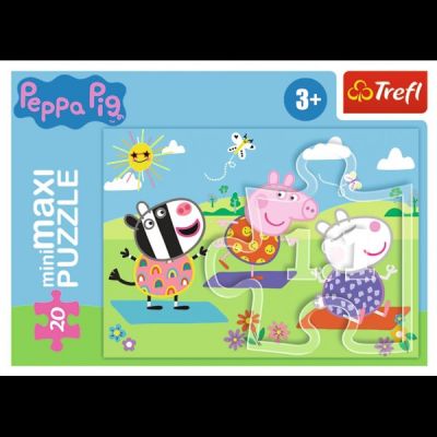 Puzzle carton 20 piese Trefl Peppa Pig Yoga