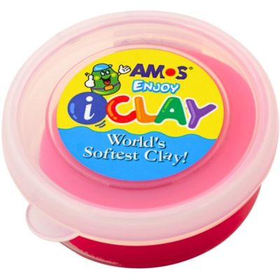 Plastilina Amos iClay PVCIC18G, 18g, Rosu