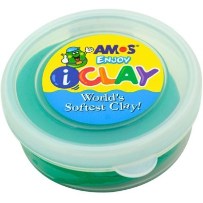 Plastilina Amos iClay PVCIC18G, 18g, Verde