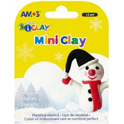 Plastilina Amos iClay AM-27, 30g, Model om de zapada, cutie 4 culori