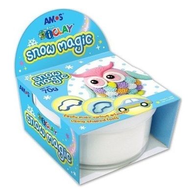 Plastilina Amos iClay SM70, 70g, alb, set 70g