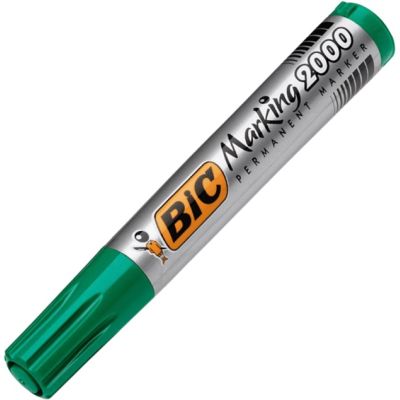 Marker permanent Bic Marking 2000, varf rotund, 1. 7mm, Verde