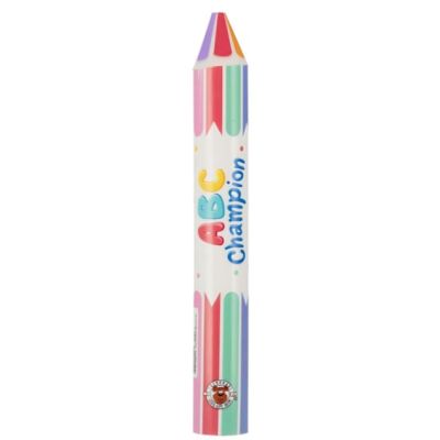 Radiera creion Jumbo, cu linii, curcubeu, cifre si litere, 13. 5cm Trendhaus CH30958