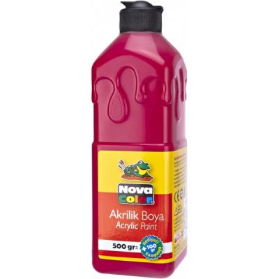 Culoare acrilica, 500 ml, rosu, Nova Color